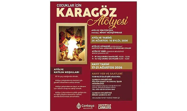 Çankaya’da Çocuklar İçin Karagöz Atölyesi Başlıyor