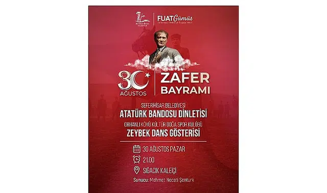 Seferihisar’da 30 Ağustos Zafer Bayramı coşkuyla kutlanacak