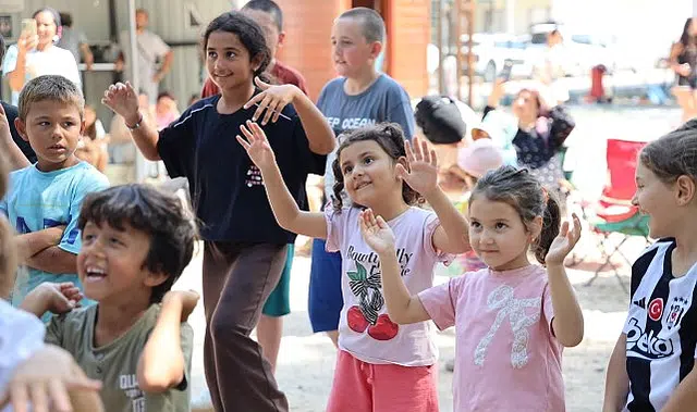 Çocuklar tatilin tadını eğlenceyle çıkardı