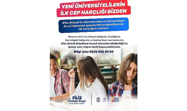Efes Selçuk Belediyesi’nden Üniversiteli Gençlere İlk Harçlık Desteği