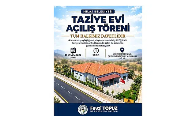 Milas Belediyesi Taziye Evi’nin Açılış Töreni Gerçekleştirilecek