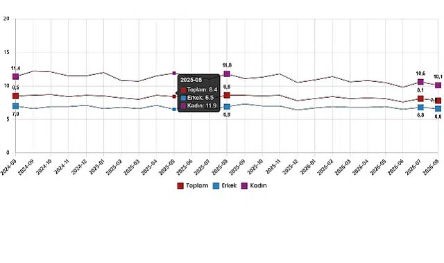İşgücü İstatistikleri, Ağustos 2026 Bugün 12.36