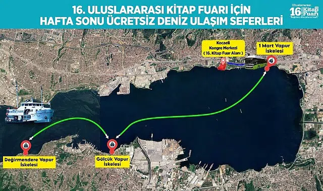 Kocaeli Kitap Fuarı’na ulaşım çok kolay olacak