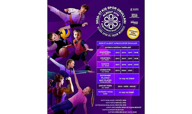Aliağa Belediyesi’nin 2026-2027 Kış Spor Okulları Kayıtları Başlıyor