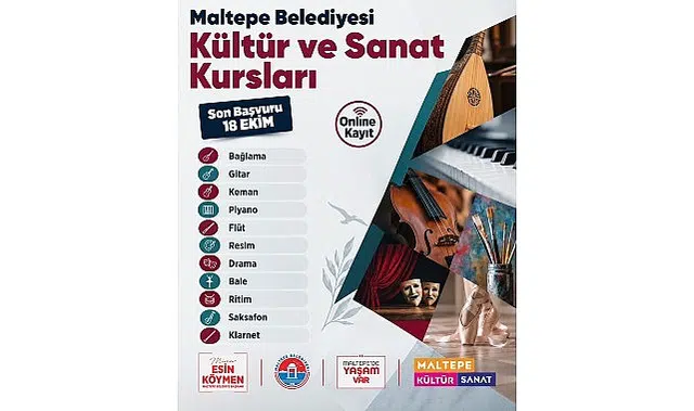 Maltepe Belediyesi’nin kültür ve sanat kurslarına kayıtlar başladı